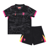 Chelsea Third Away Soccer Jersey Kit 2024/25 Kids(Jersey+Shorts)